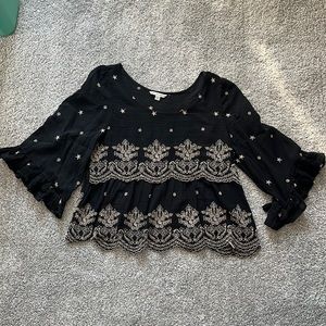 American eagle flowy 3/4 sleeve top
